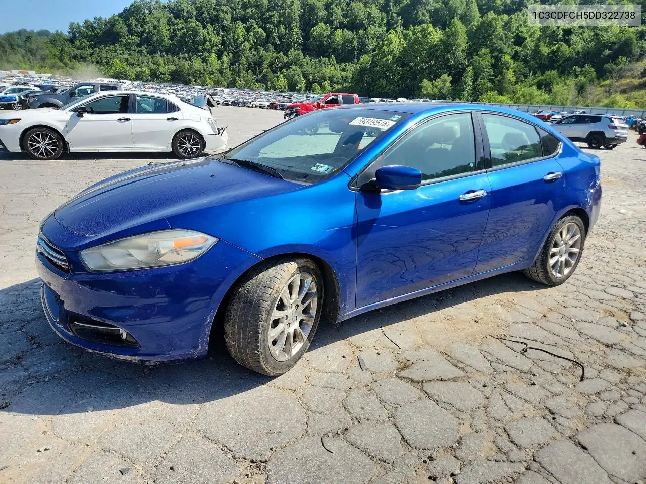 2013 Dodge Dart Limited VIN: 1C3CDFCH5DD322738 Lot: 59349516