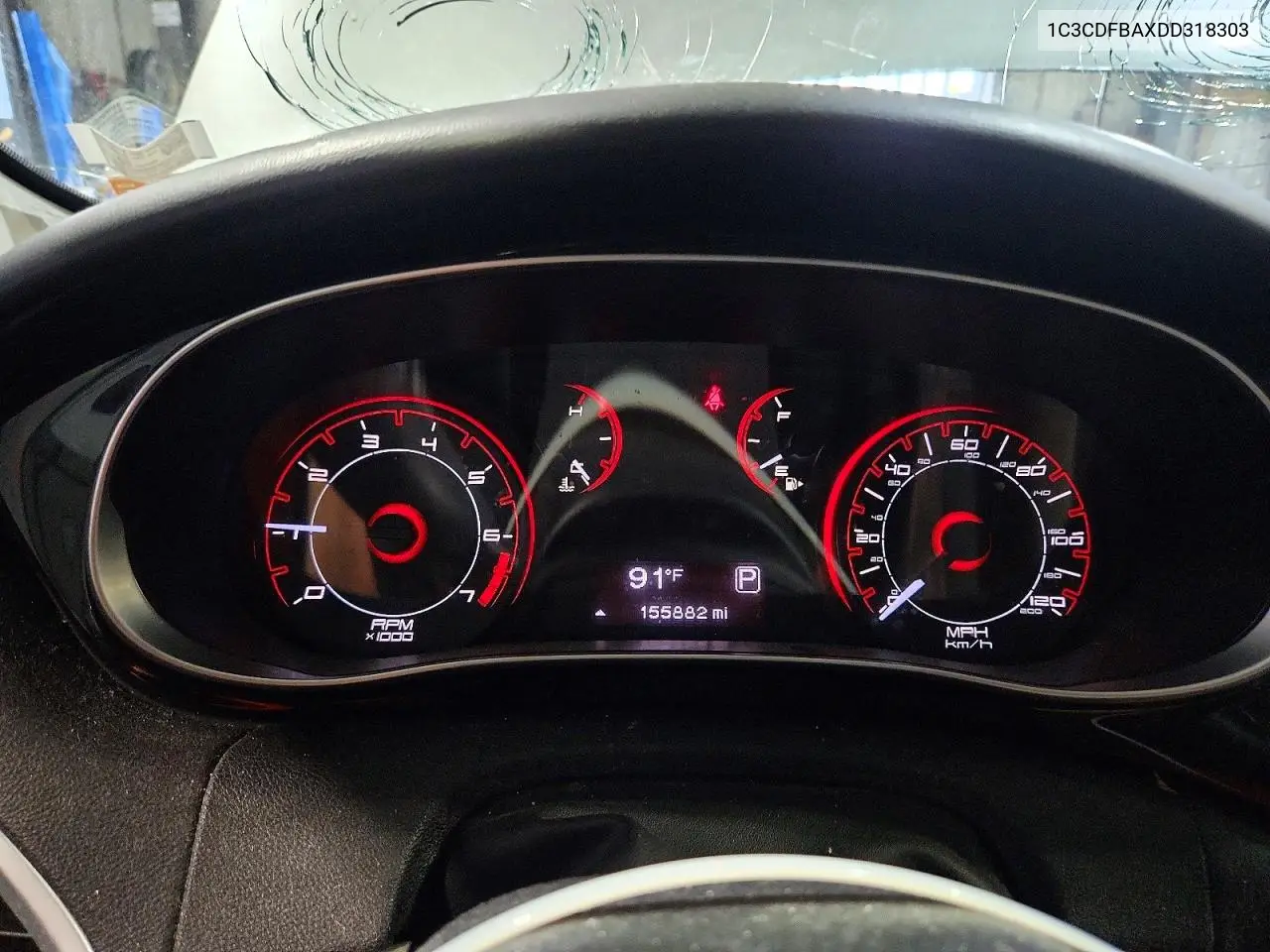 2013 Dodge Dart Sxt VIN: 1C3CDFBAXDD318303 Lot: 59361756