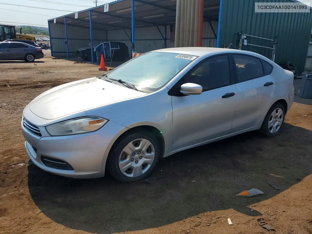 2013 Dodge Dart VIN: 1C3CDFAA1DD141593 Lot: 59386026