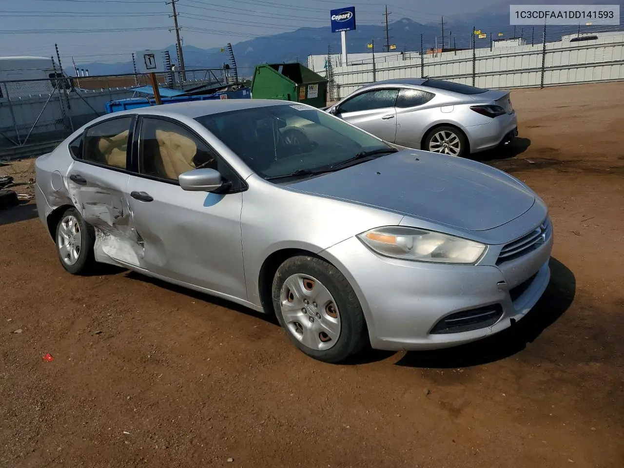 2013 Dodge Dart VIN: 1C3CDFAA1DD141593 Lot: 59386026