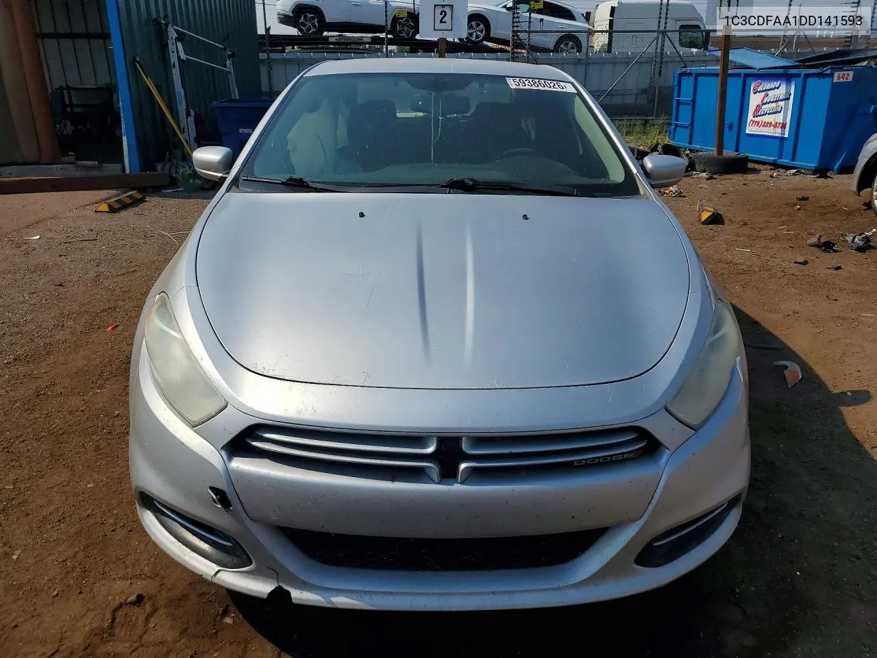2013 Dodge Dart VIN: 1C3CDFAA1DD141593 Lot: 59386026