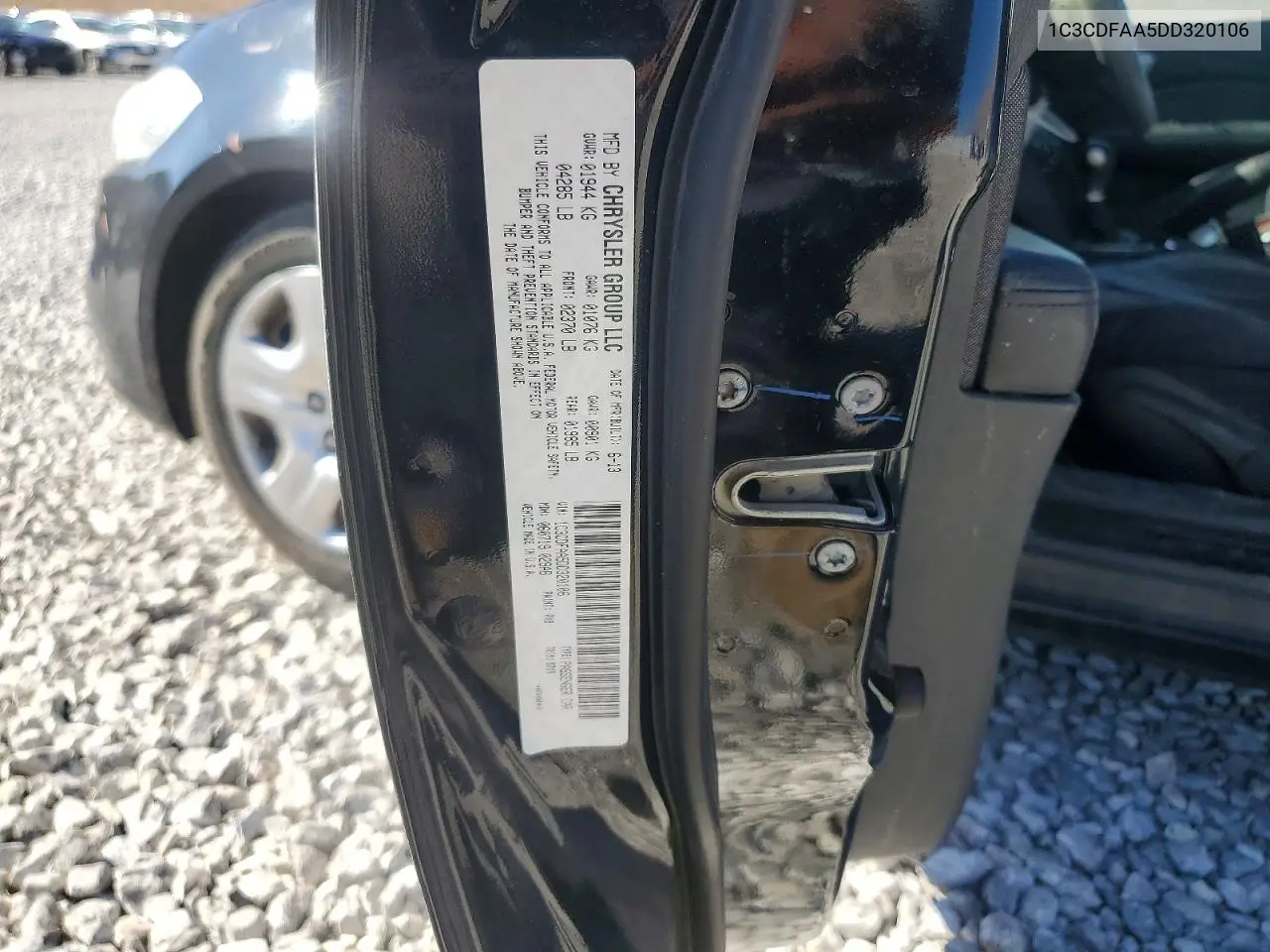 2013 Dodge Dart Se VIN: 1C3CDFAA5DD320106 Lot: 59615876