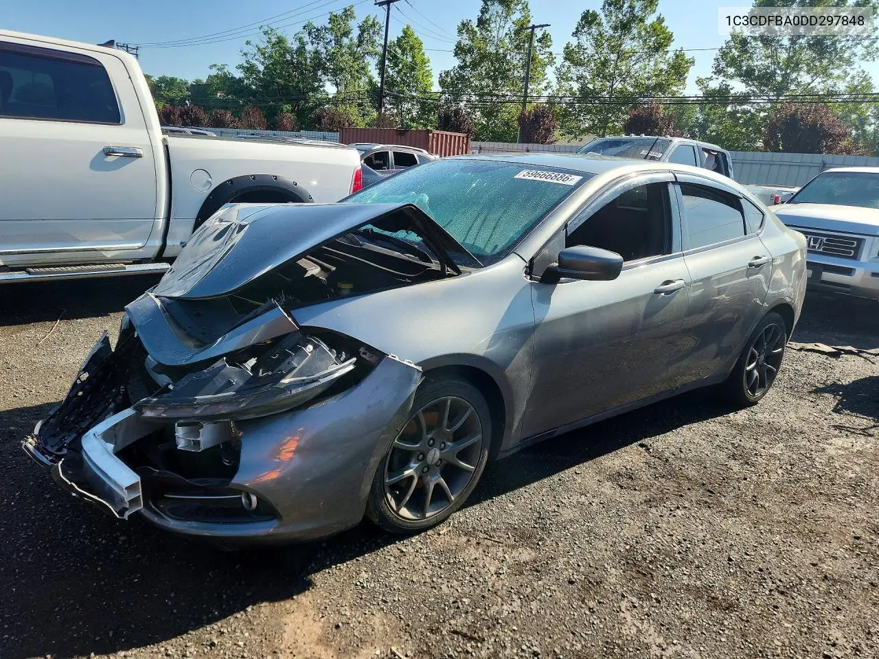 2013 Dodge Dart Sxt VIN: 1C3CDFBA0DD297848 Lot: 59666886