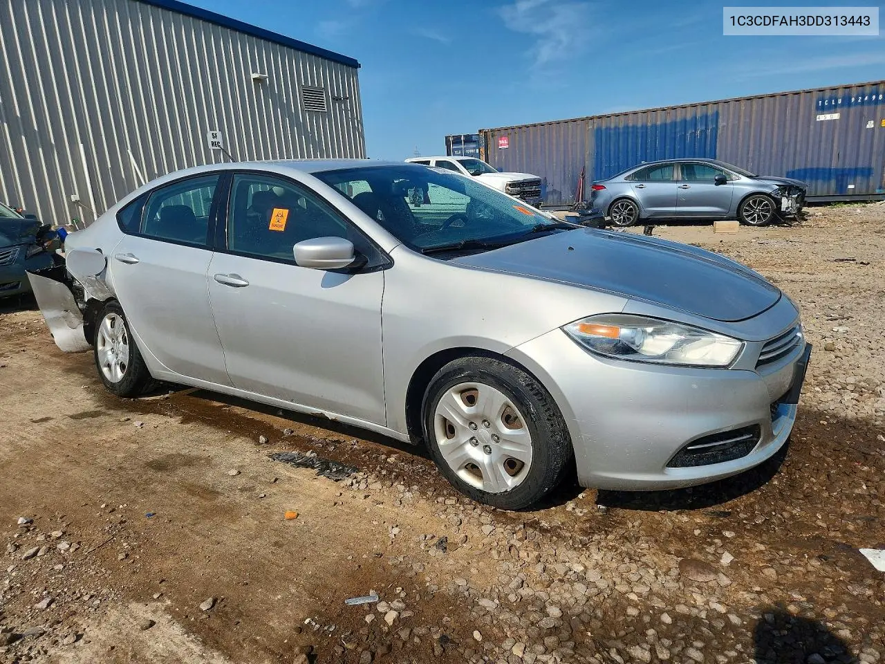 2013 Dodge Dart Se VIN: 1C3CDFAH3DD313443 Lot: 59802416