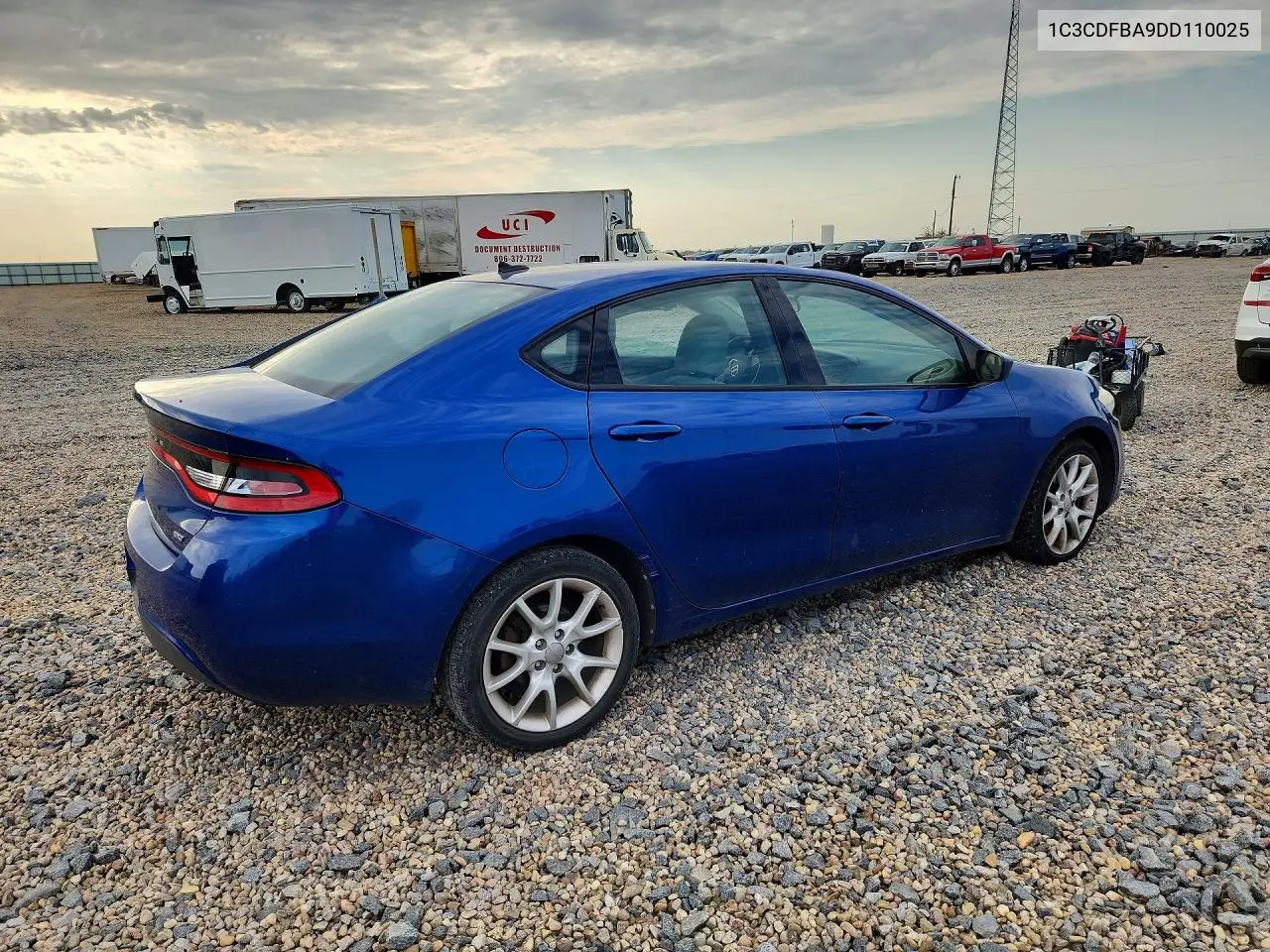 2013 Dodge Dart Sxt VIN: 1C3CDFBA9DD110025 Lot: 59846026