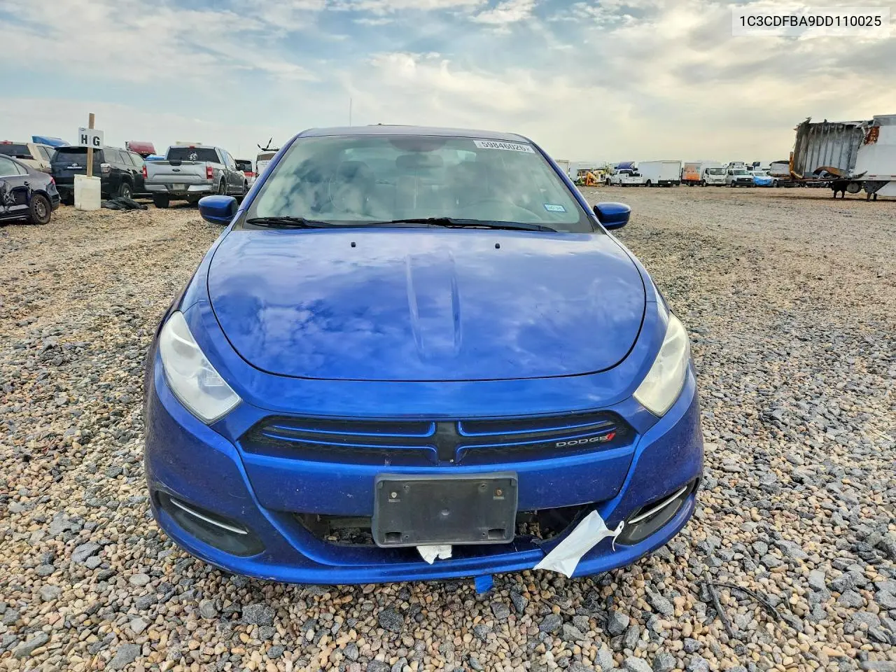 2013 Dodge Dart Sxt VIN: 1C3CDFBA9DD110025 Lot: 59846026
