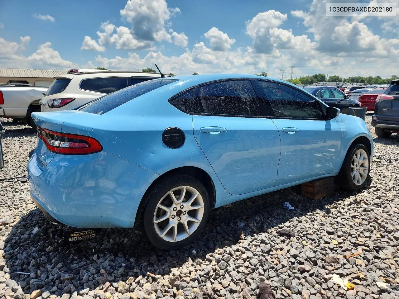 2013 Dodge Dart Sxt VIN: 1C3CDFBAXDD202180 Lot: 60178266