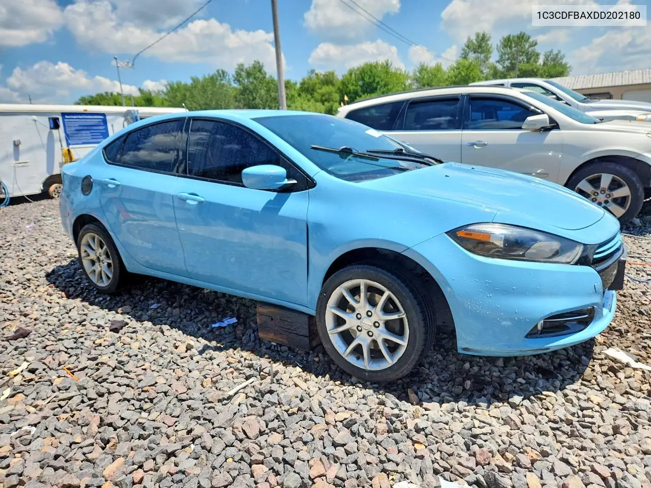 2013 Dodge Dart Sxt VIN: 1C3CDFBAXDD202180 Lot: 60178266