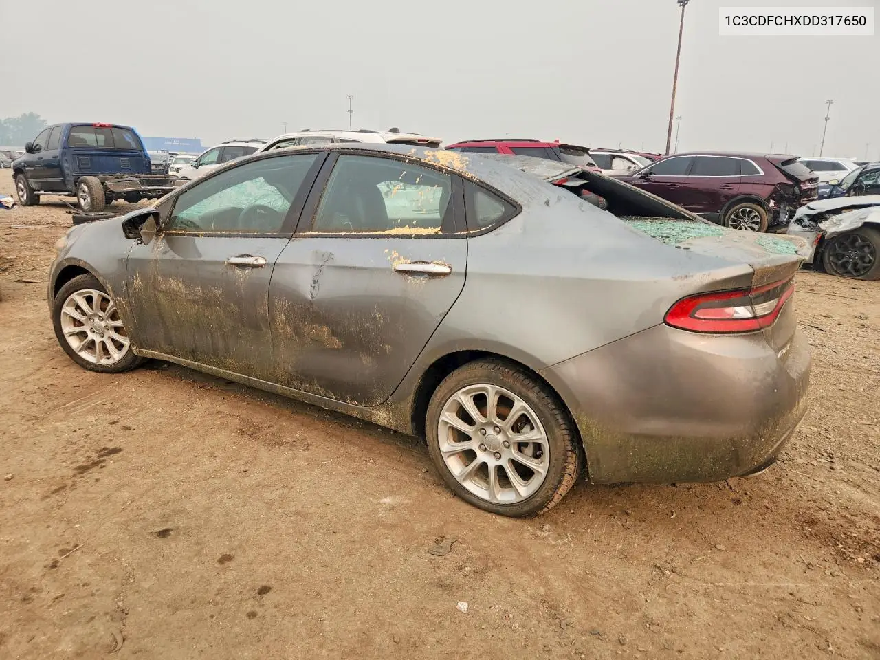 2013 Dodge Dart Limited VIN: 1C3CDFCHXDD317650 Lot: 60381276