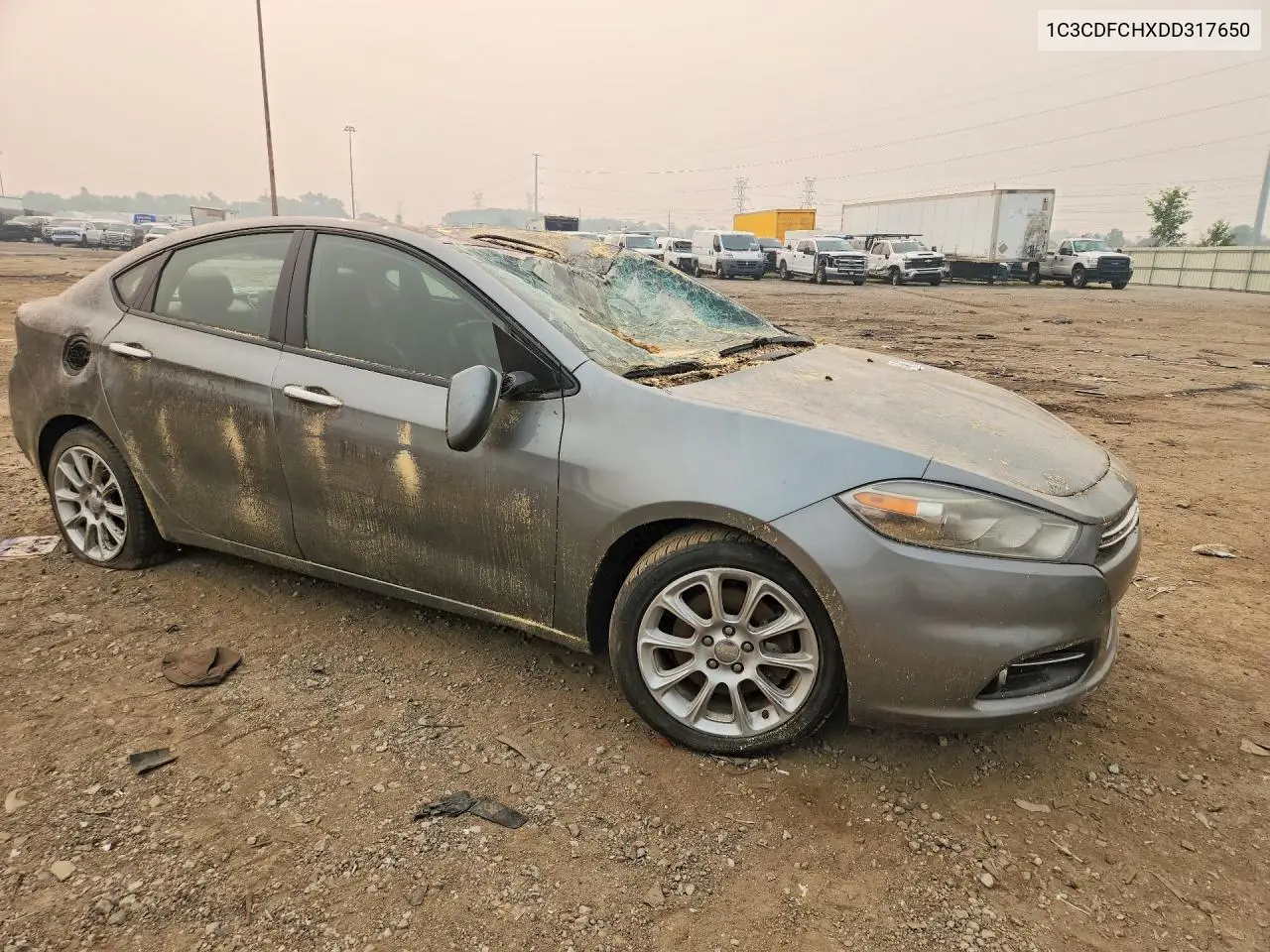 2013 Dodge Dart Limited VIN: 1C3CDFCHXDD317650 Lot: 60381276