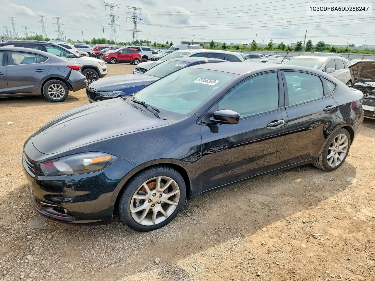 2013 Dodge Dart Sxt VIN: 1C3CDFBA6DD288247 Lot: 60456326