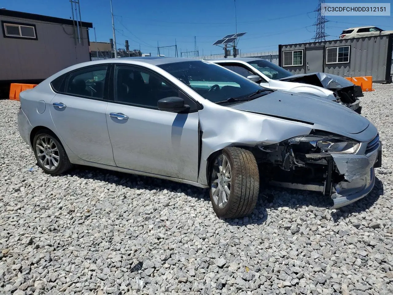 2013 Dodge Dart Limited VIN: 1C3CDFCH0DD312151 Lot: 60667246