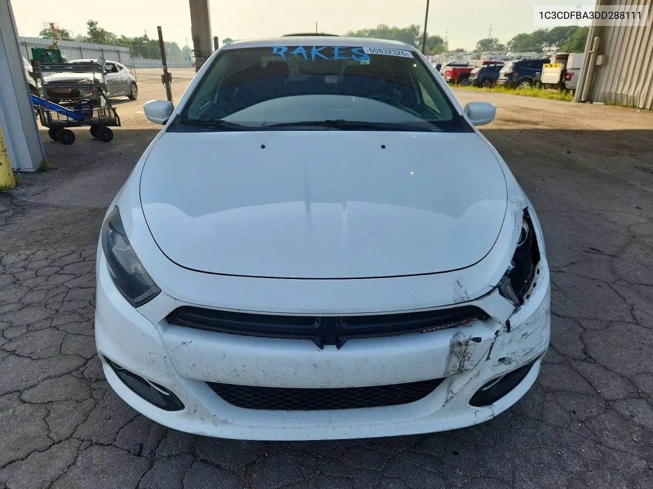2013 Dodge Dart Sxt VIN: 1C3CDFBA3DD288111 Lot: 60832326