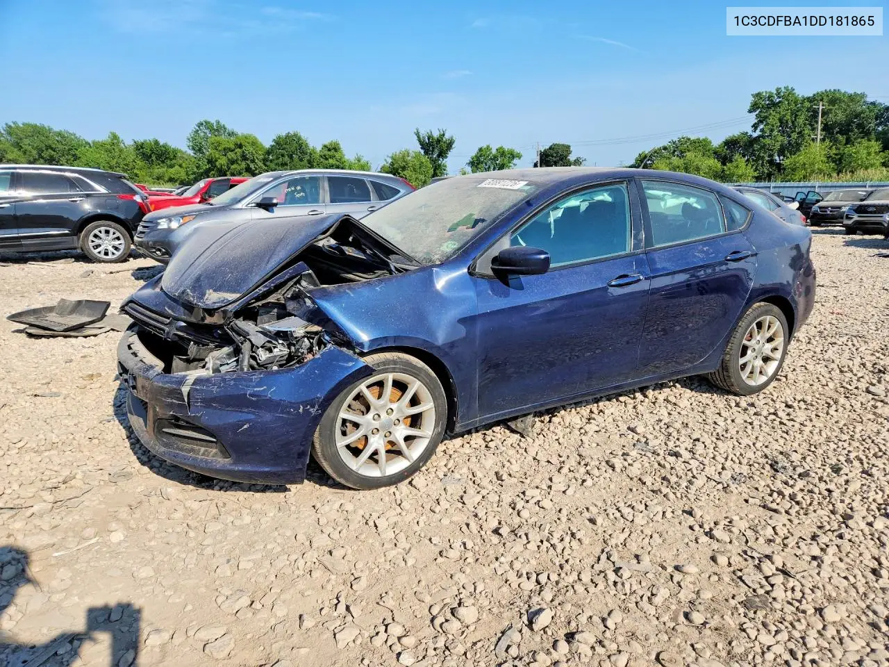 2013 Dodge Dart Sxt VIN: 1C3CDFBA1DD181865 Lot: 60891226