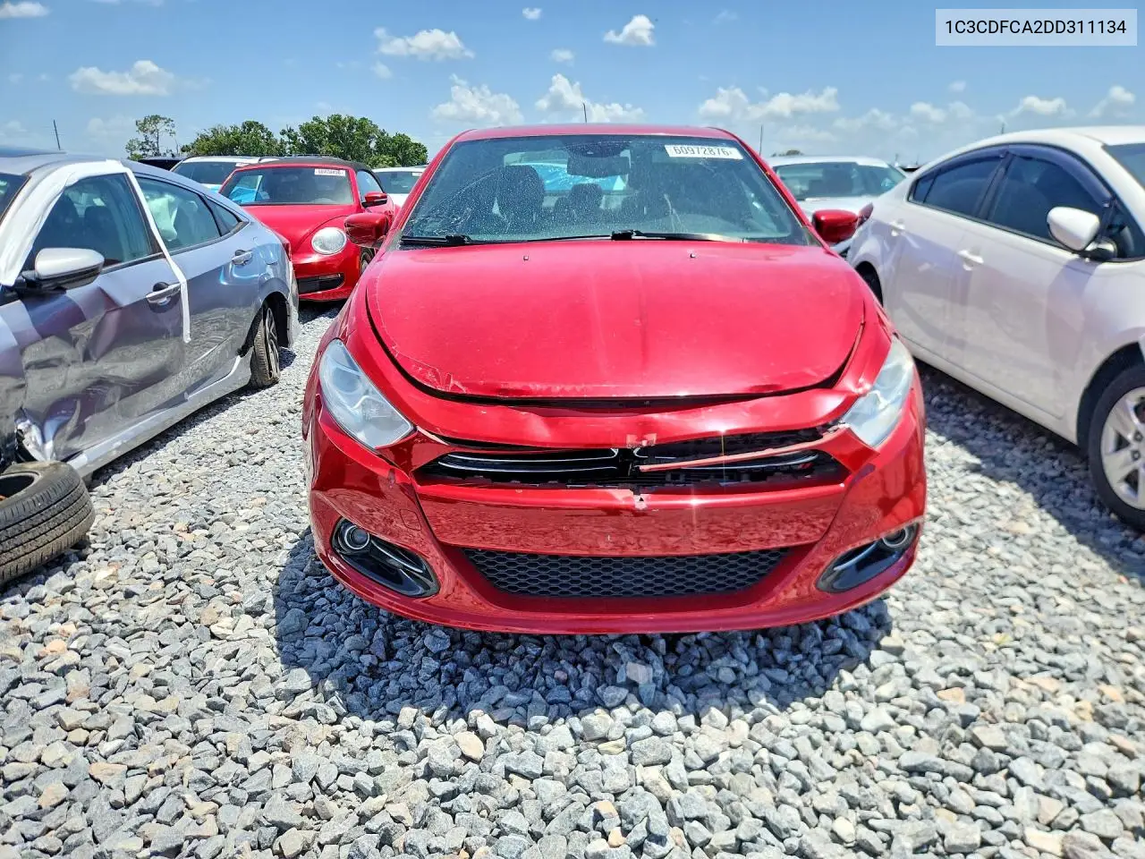 2013 Dodge Dart Limited VIN: 1C3CDFCA2DD311134 Lot: 60972876