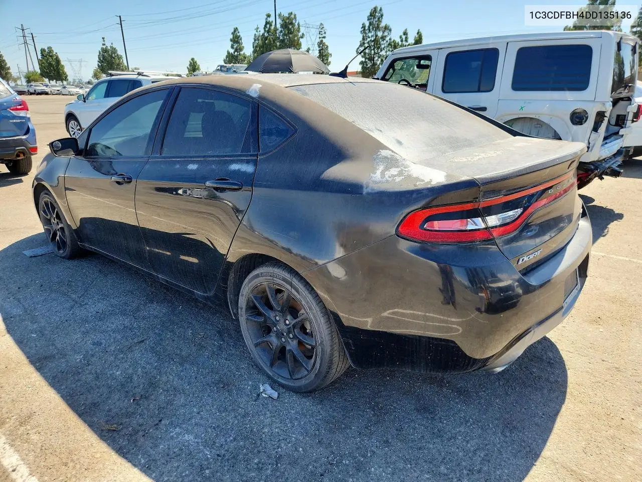 2013 Dodge Dart Sxt VIN: 1C3CDFBH4DD135136 Lot: 60999206
