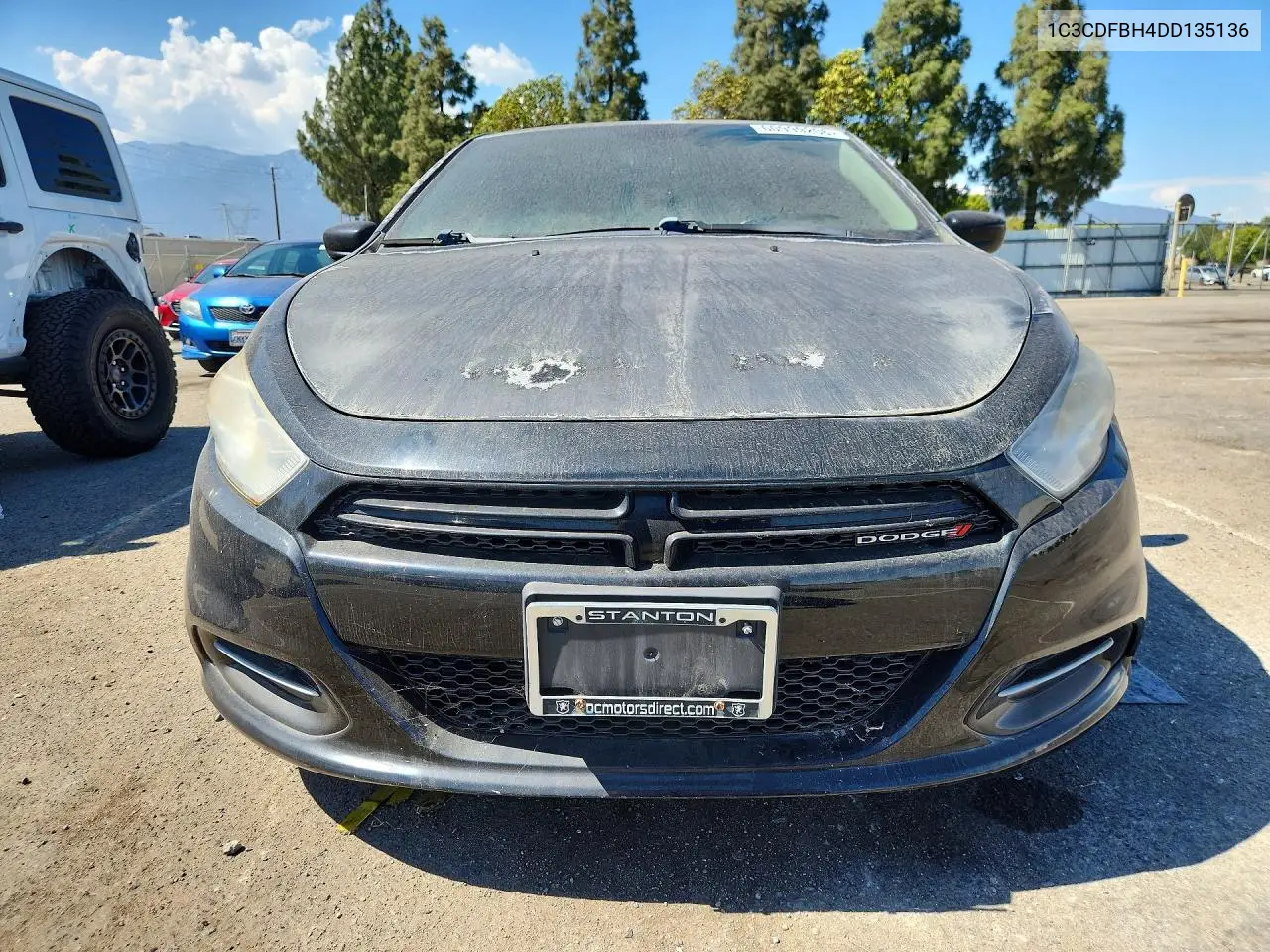 2013 Dodge Dart Sxt VIN: 1C3CDFBH4DD135136 Lot: 60999206