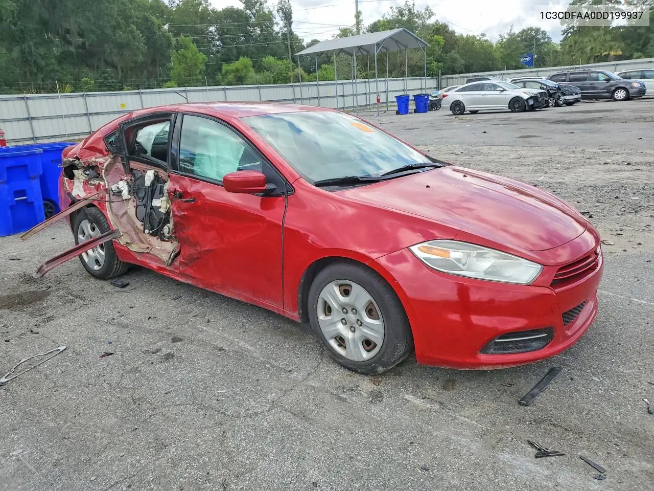 2013 Dodge Dart Se VIN: 1C3CDFAA0DD199937 Lot: 61104326