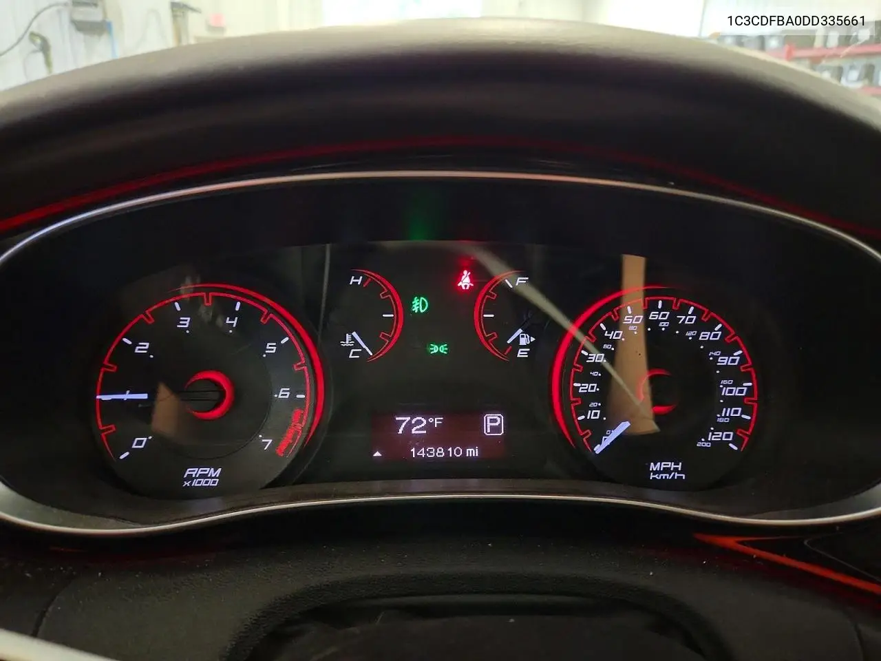 2013 Dodge Dart Sxt VIN: 1C3CDFBA0DD335661 Lot: 61339966