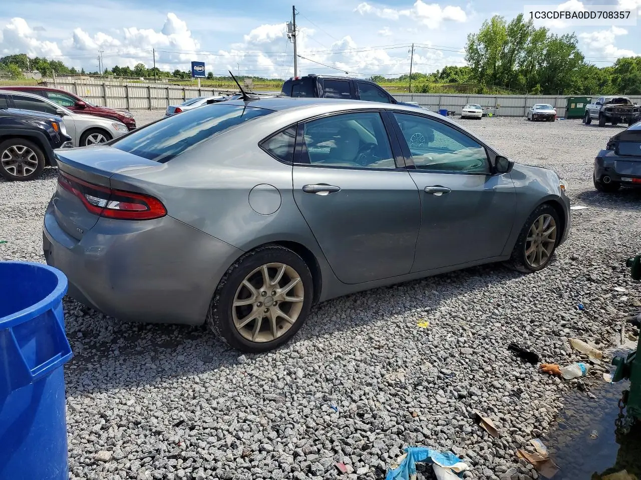 2013 Dodge Dart Sxt VIN: 1C3CDFBA0DD708357 Lot: 61838986