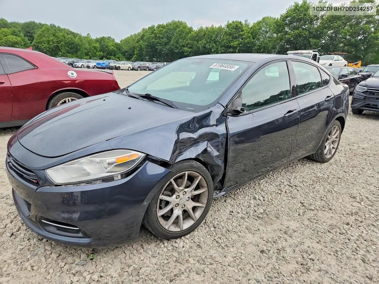 2013 Dodge Dart Sxt VIN: 1C3CDFBH7DD234257 Lot: 61964856