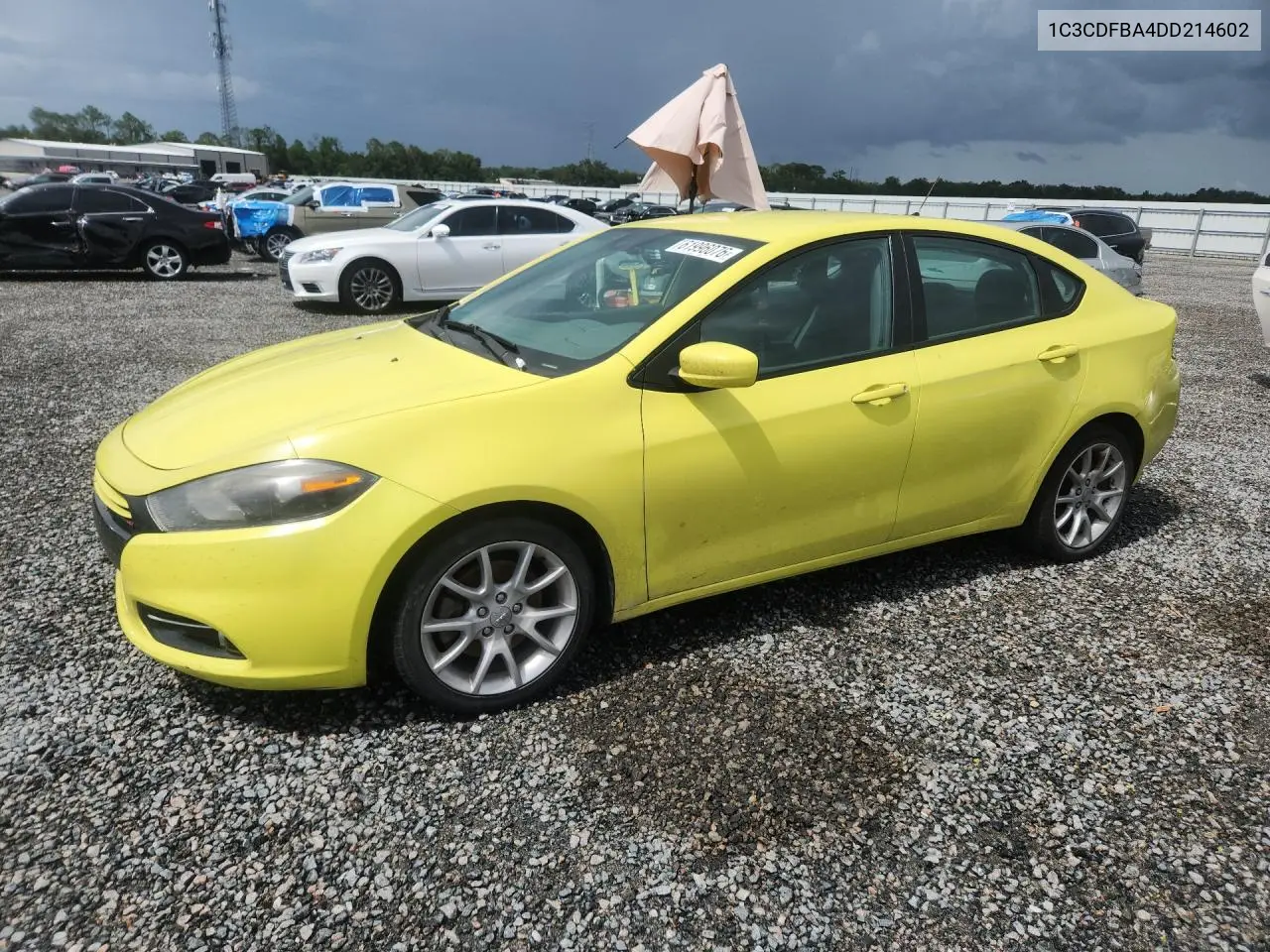 2013 Dodge Dart Sxt VIN: 1C3CDFBA4DD214602 Lot: 61996076