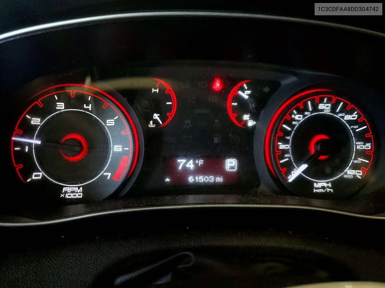 2013 Dodge Dart Se VIN: 1C3CDFAA8DD304742 Lot: 85976245