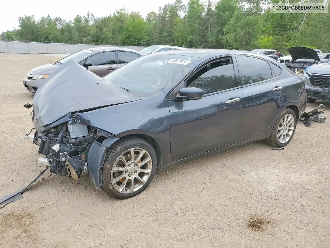 2014 Dodge Dart Limited VIN: 1C3CDFCB8ED697505 Lot: 58870916