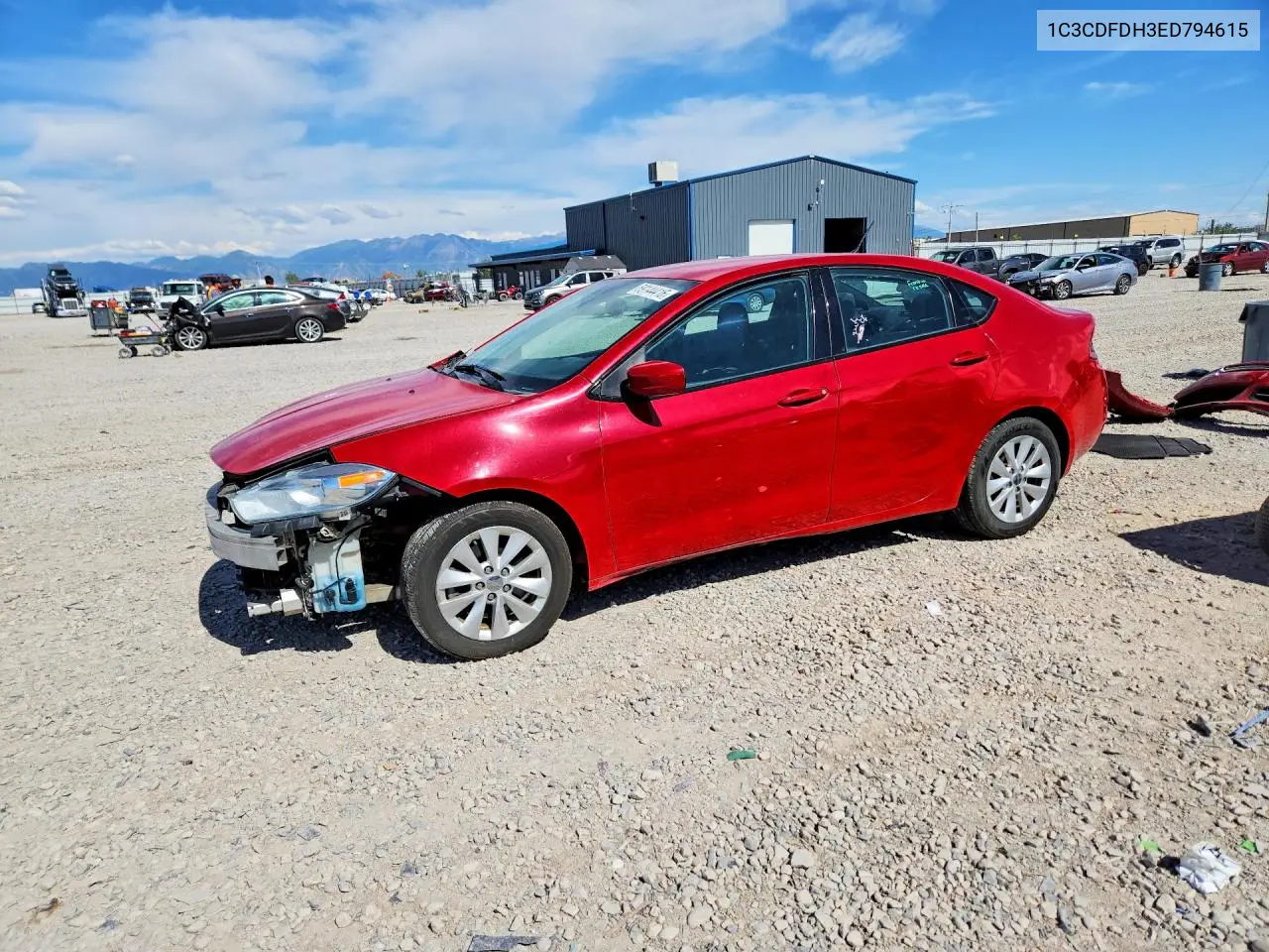 2014 Dodge Dart Se Aero VIN: 1C3CDFDH3ED794615 Lot: 59144416