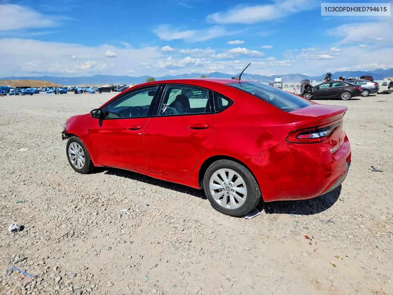 2014 Dodge Dart Se Aero VIN: 1C3CDFDH3ED794615 Lot: 59144416
