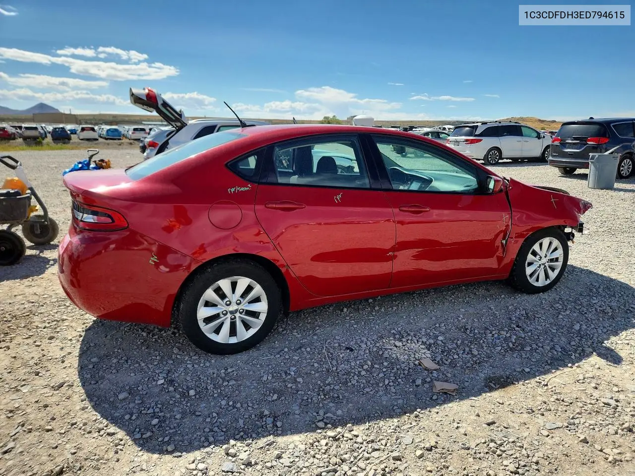 2014 Dodge Dart Se Aero VIN: 1C3CDFDH3ED794615 Lot: 59144416