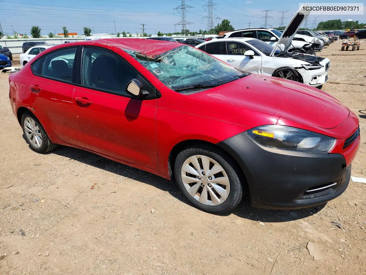 2014 Dodge Dart Sxt VIN: 1C3CDFBB0ED907371 Lot: 60199626