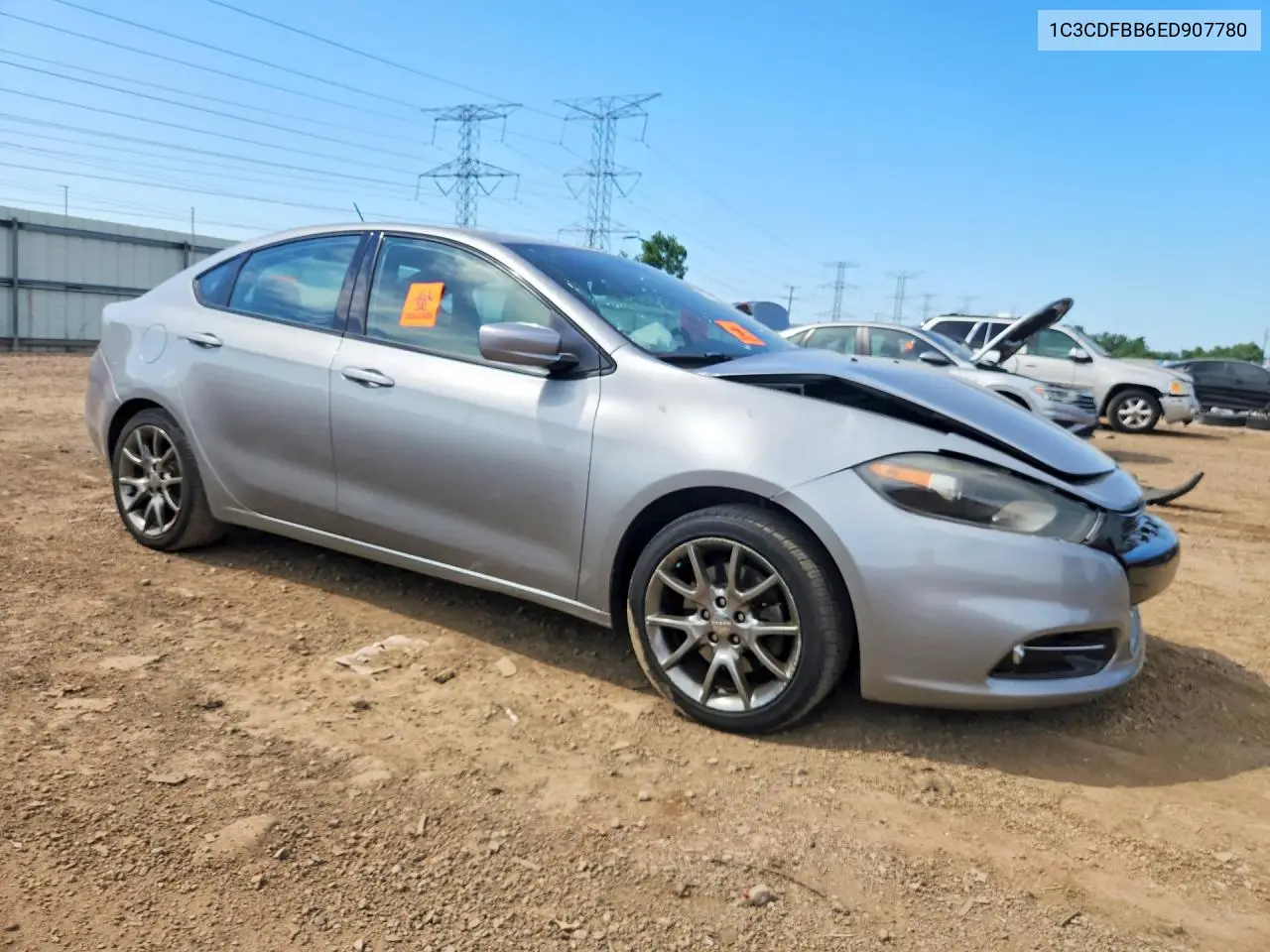 2014 Dodge Dart Sxt VIN: 1C3CDFBB6ED907780 Lot: 60702786