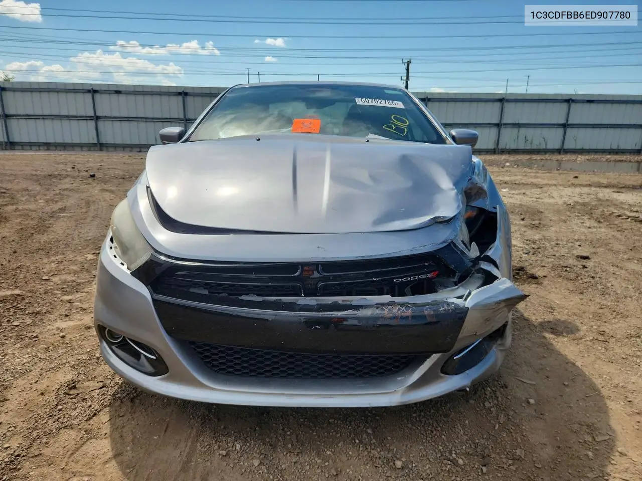 2014 Dodge Dart Sxt VIN: 1C3CDFBB6ED907780 Lot: 60702786