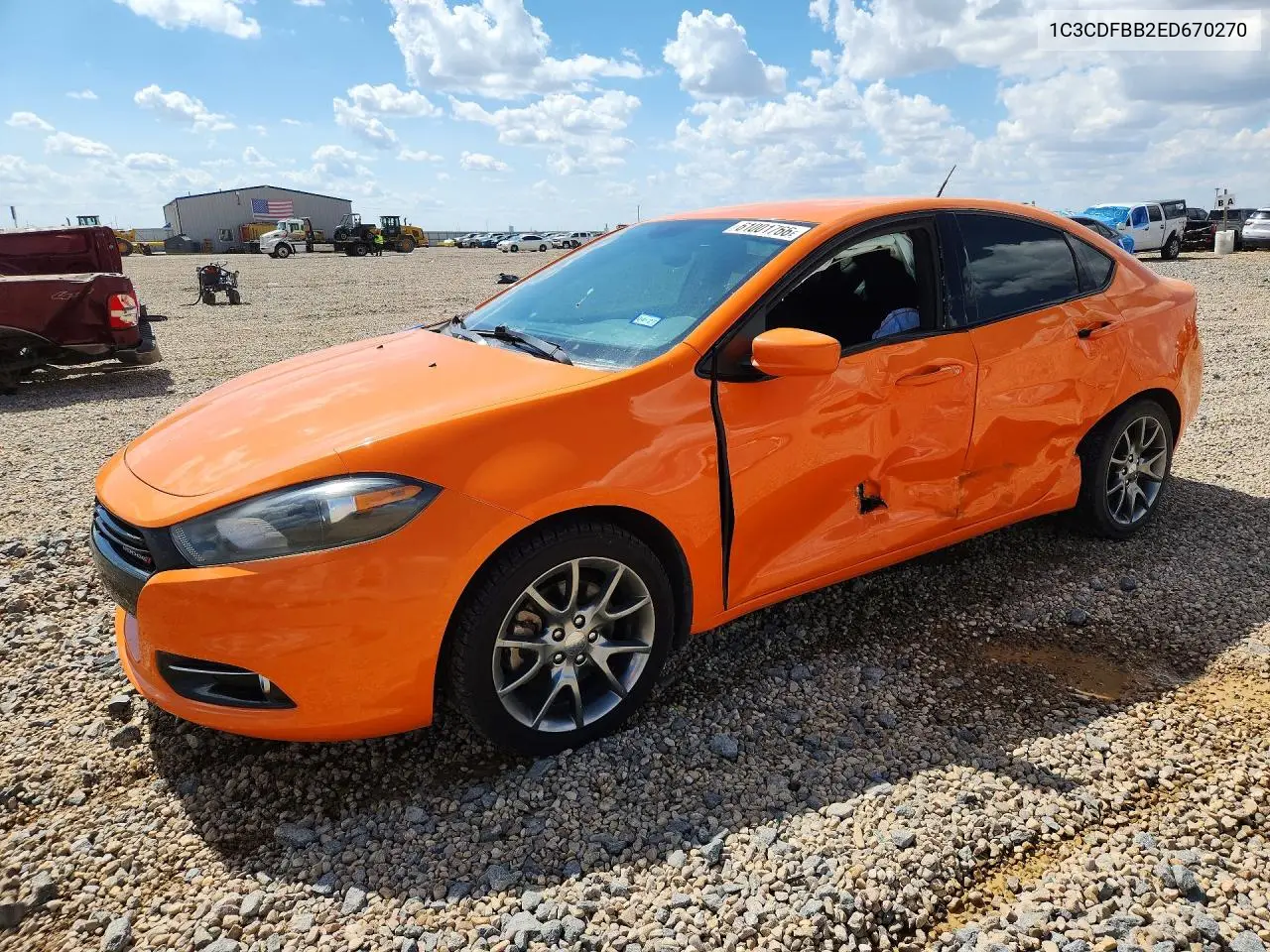 2014 Dodge Dart Sxt VIN: 1C3CDFBB2ED670270 Lot: 61001766