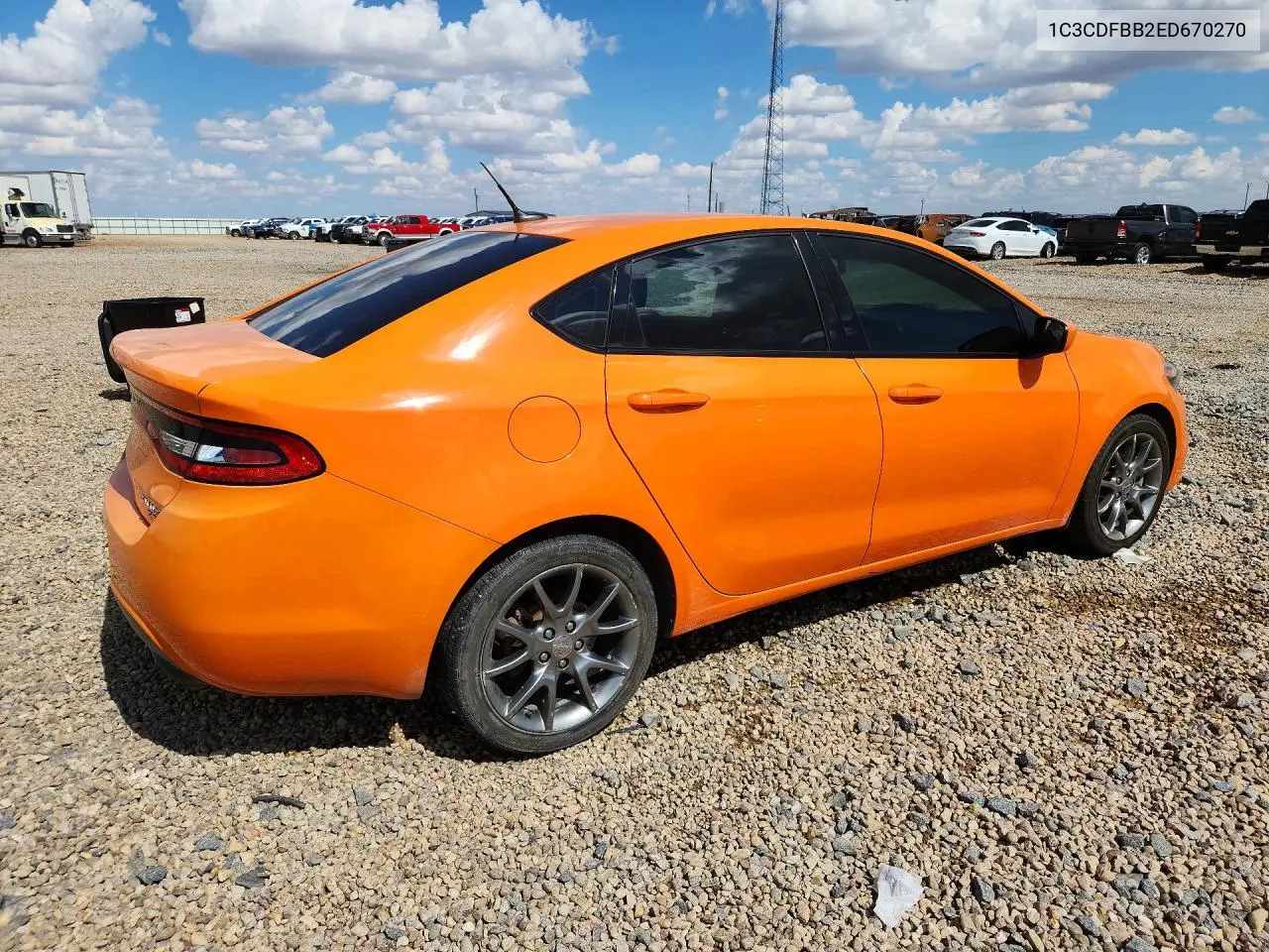 2014 Dodge Dart Sxt VIN: 1C3CDFBB2ED670270 Lot: 61001766
