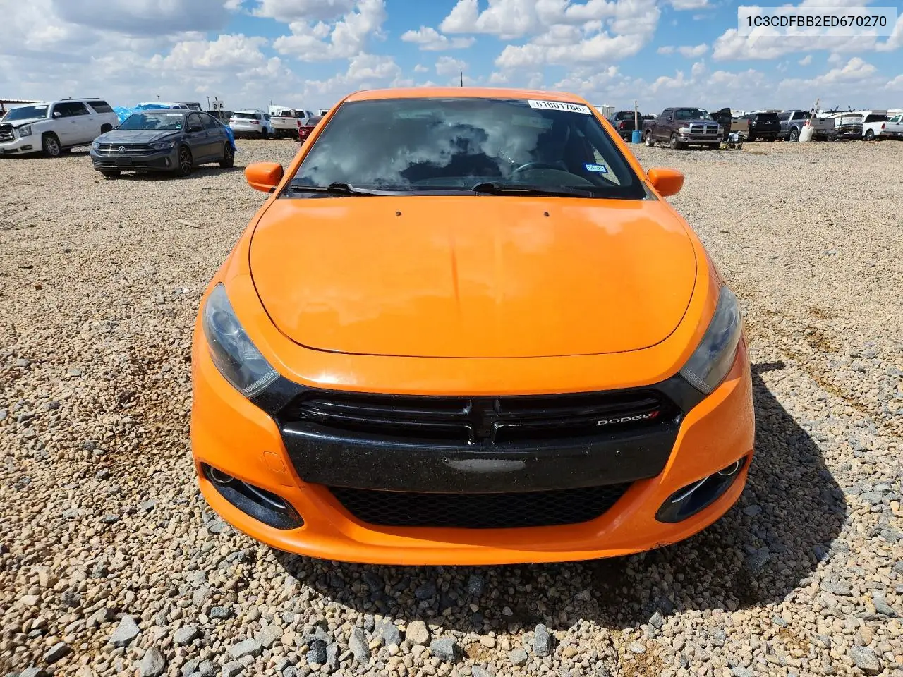 2014 Dodge Dart Sxt VIN: 1C3CDFBB2ED670270 Lot: 61001766
