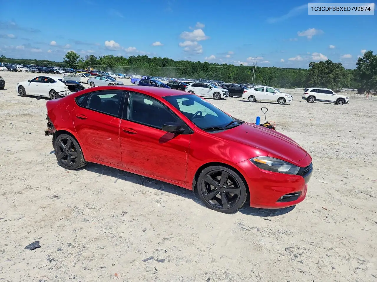 2014 Dodge Dart Sxt VIN: 1C3CDFBBXED799874 Lot: 61217426