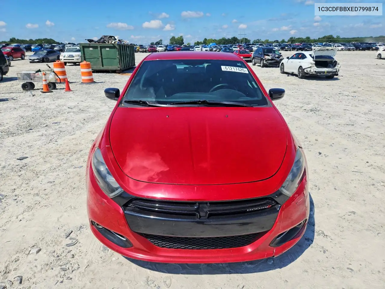 2014 Dodge Dart Sxt VIN: 1C3CDFBBXED799874 Lot: 61217426