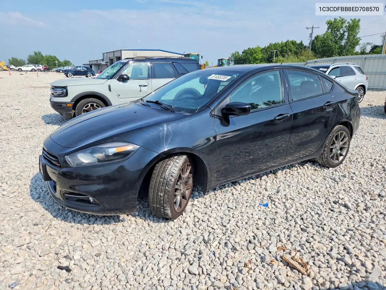 2014 Dodge Dart Sxt VIN: 1C3CDFBB8ED708570 Lot: 61493236