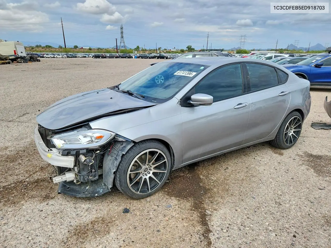2014 Dodge Dart Gt VIN: 1C3CDFEB5ED918703 Lot: 61741396