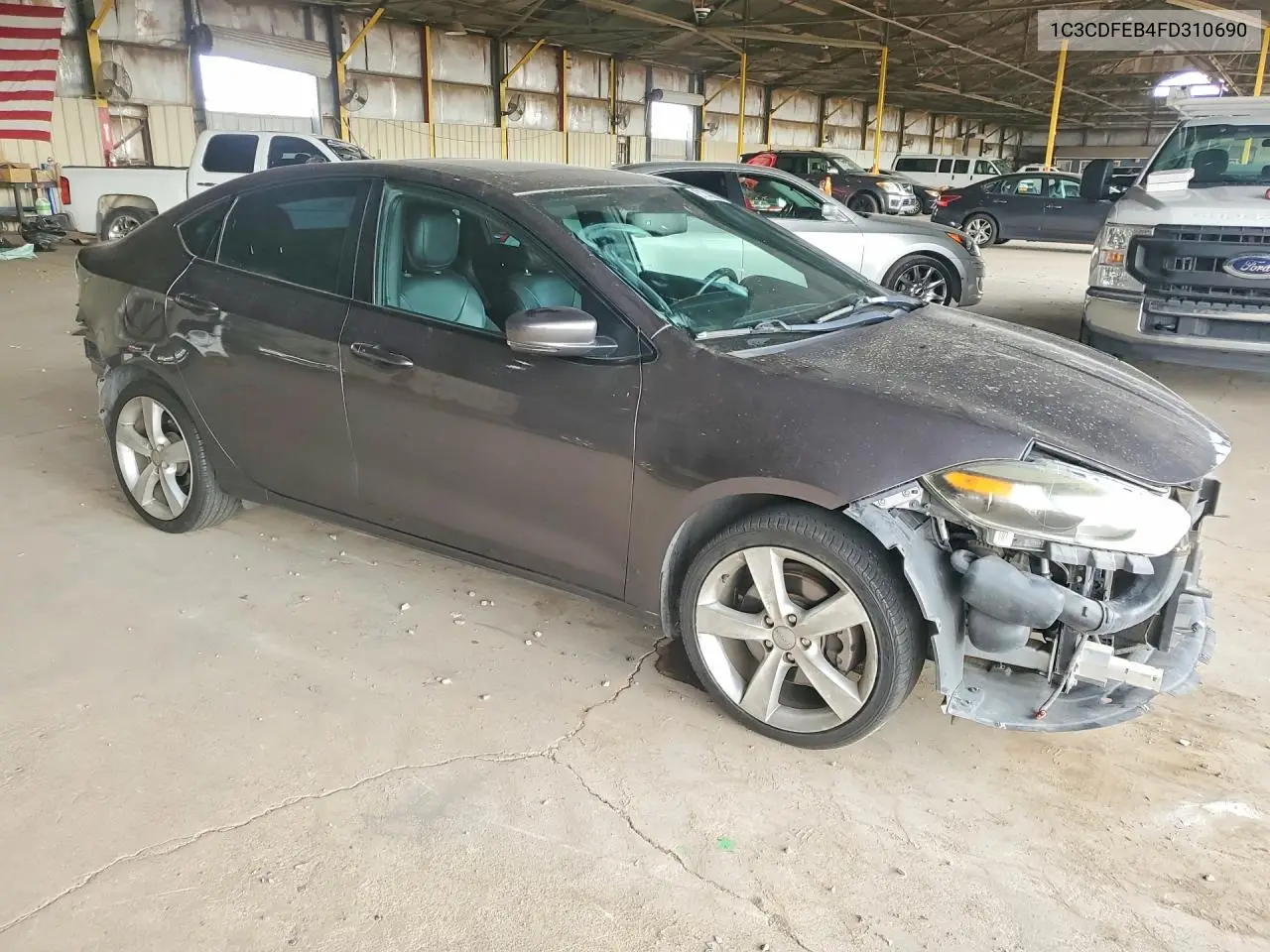 2015 Dodge Dart Gt VIN: 1C3CDFEB4FD310690 Lot: 57246296