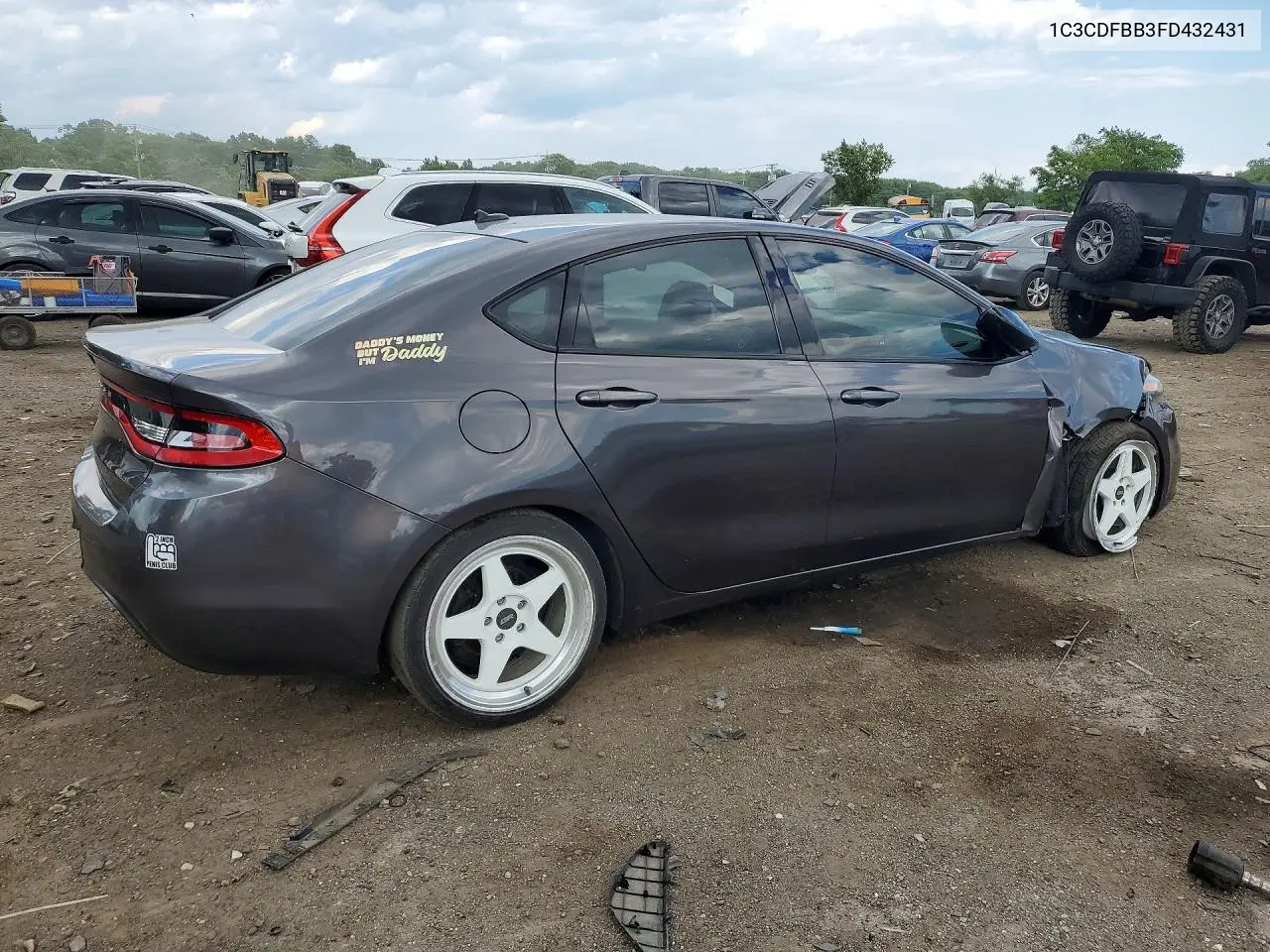 2015 Dodge Dart Sxt VIN: 1C3CDFBB3FD432431 Lot: 57391806