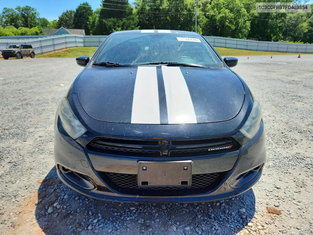 2015 Dodge Dart Sxt VIN: 1C3CDFBB7FD403854 Lot: 57666476