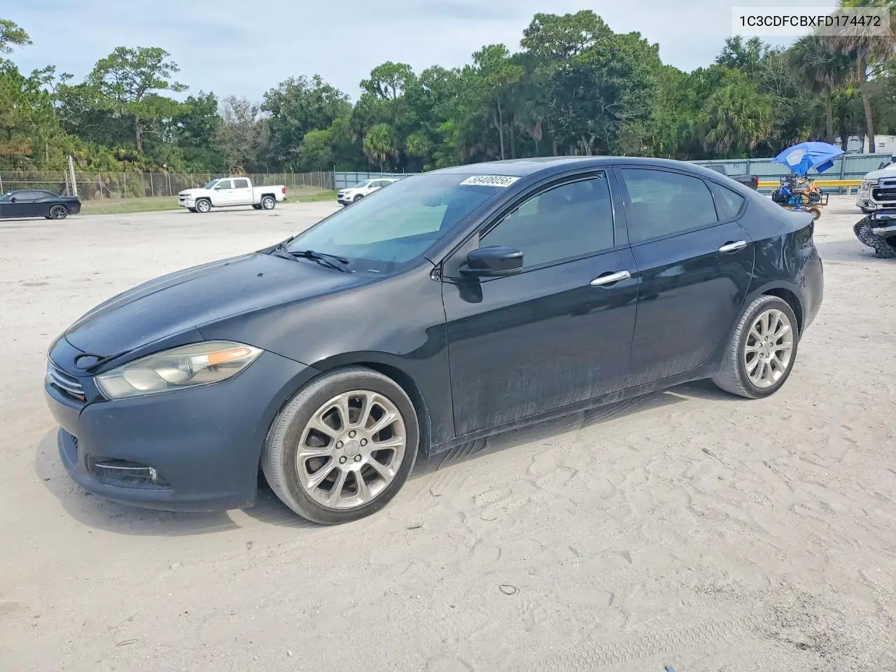 2015 Dodge Dart Limited VIN: 1C3CDFCBXFD174472 Lot: 58408056