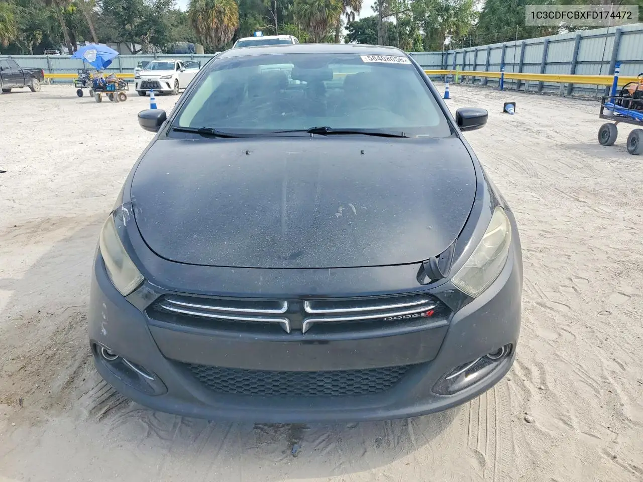 2015 Dodge Dart Limited VIN: 1C3CDFCBXFD174472 Lot: 58408056