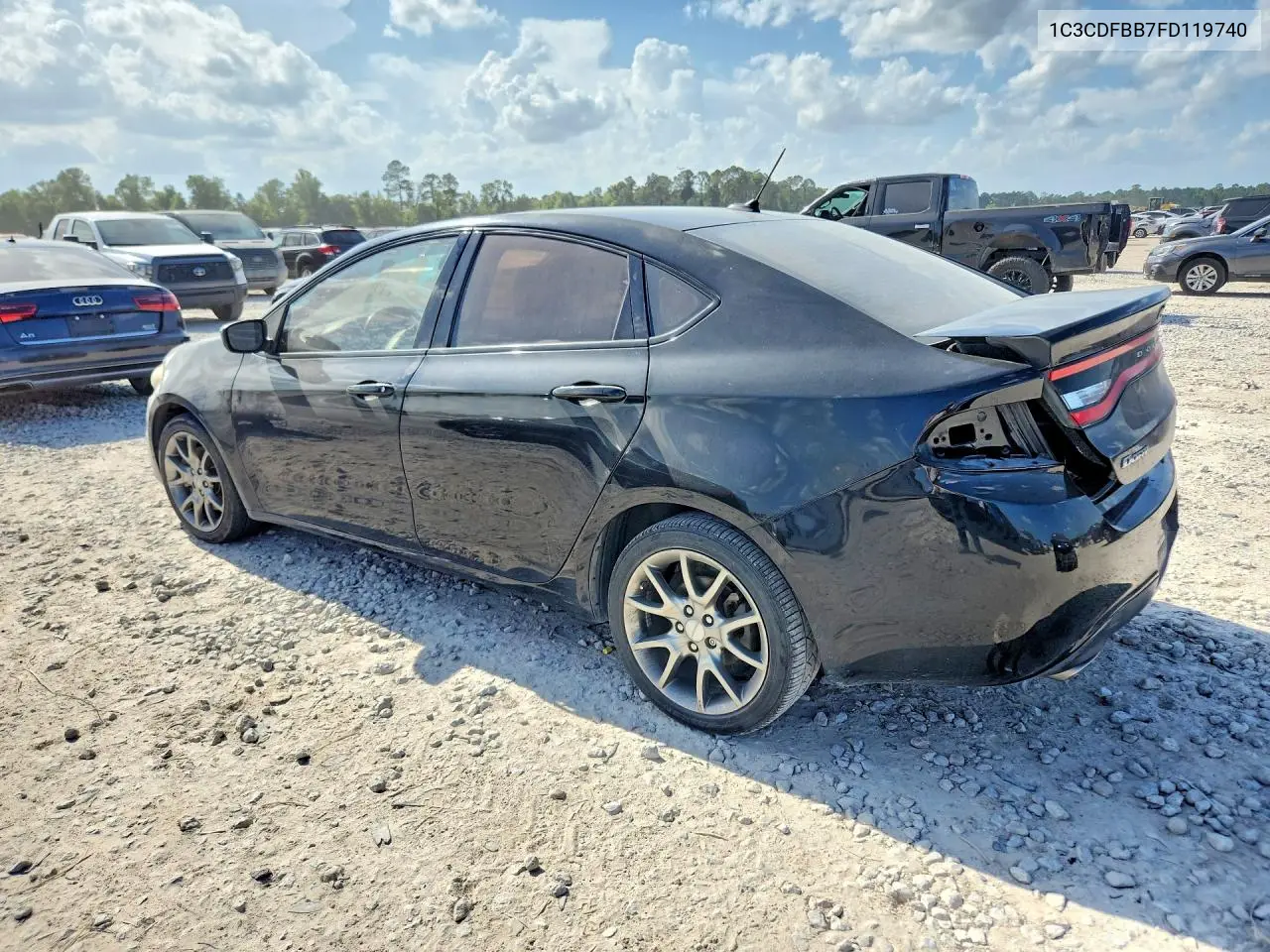 2015 Dodge Dart Sxt VIN: 1C3CDFBB7FD119740 Lot: 58943846