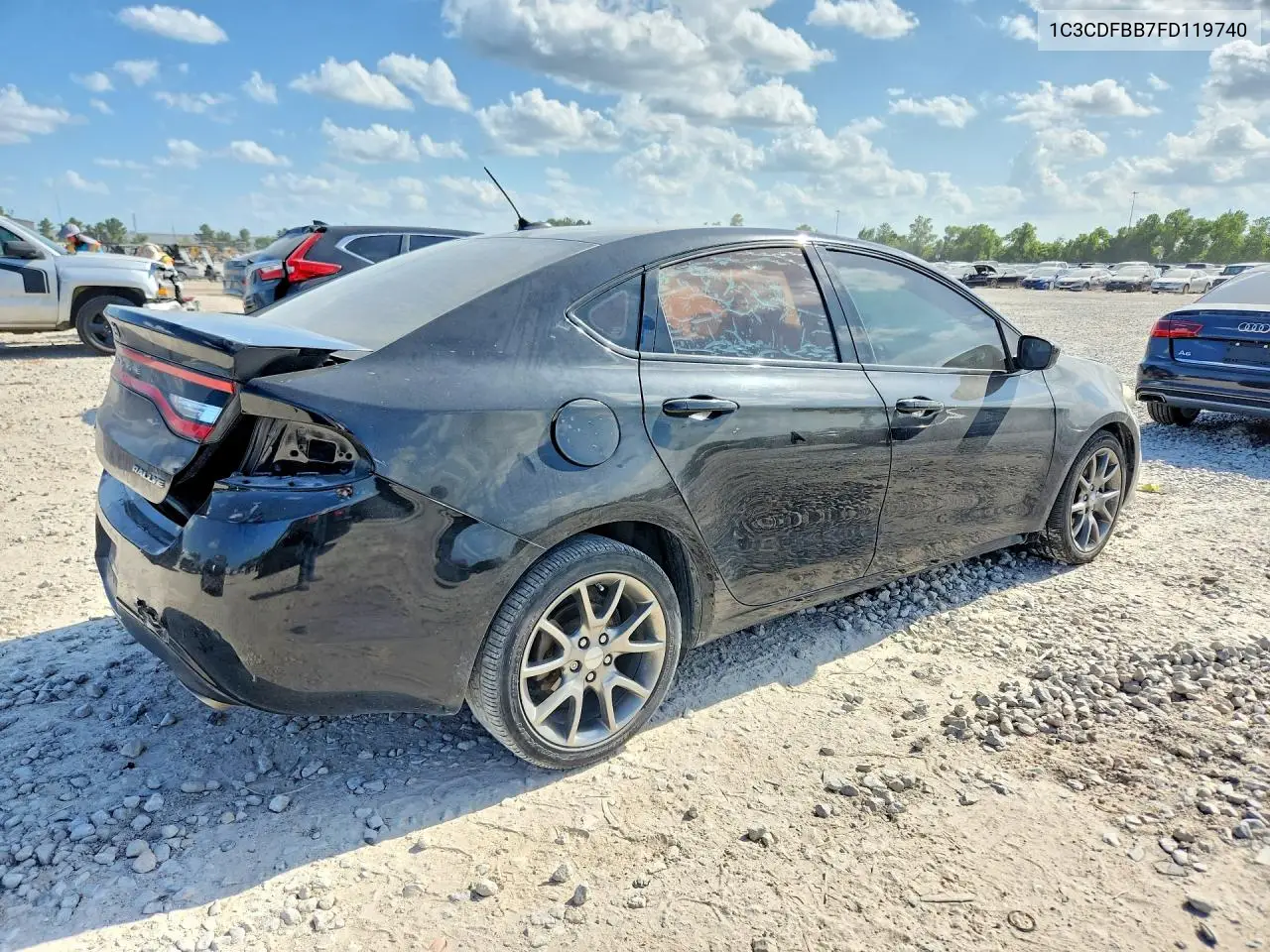 2015 Dodge Dart Sxt VIN: 1C3CDFBB7FD119740 Lot: 58943846