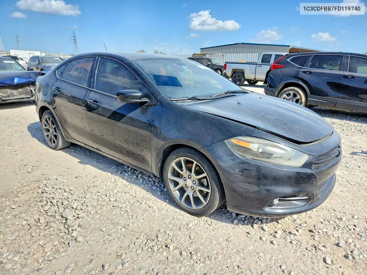2015 Dodge Dart Sxt VIN: 1C3CDFBB7FD119740 Lot: 58943846