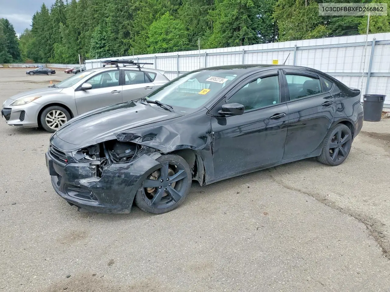 2015 Dodge Dart Sxt VIN: 1C3CDFBBXFD266862 Lot: 58952276